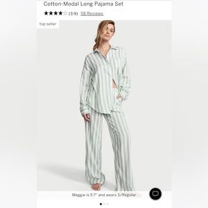 Cotton-modal long pajama set from Victoria’s Secret